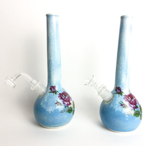 Turquoise rose ritual vase
